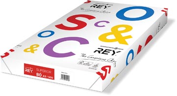 Rey superior document papier d'impression ft a3, 80 g, paquet de 500 feuilles