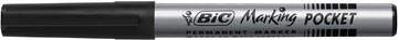 Bic marqueur permanent ecolutions, largeur de trait: 1,1 mm, pointe fine, noir