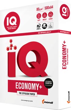 Iq economy+ papier d'impression ft a4, 80 g, paquet de 500 feuilles