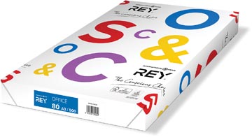 Rey office document papier d'impression ft a3, 80 g, paquet de 500 feuilles