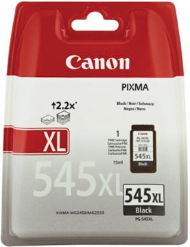 Canon cartouche d'encre pg545xl, 400 pages, oem 8286b001, noir