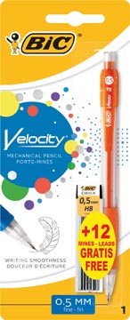 Bic portemine velocity, 0,5 mm, boîte de 12 pièces