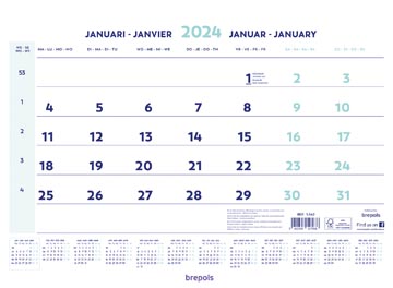 Brepols calendrier mensuel, 2024