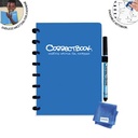 Correctbook a5 original: cahier effaçable / réutilisable, ligné, earthy blue (bleu)