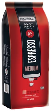 Douwe egberts café en grains, espresso medium, paquet de 1 kg