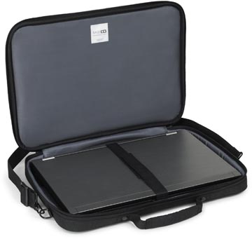 Base xx by dicota sac informatique clamshell, pour ordinateurs portables jusqu'à 15,6 pouces, noir