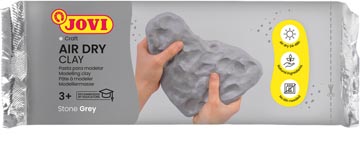Jovi air dry pâte à modeler gris, paquet de 1 kg
