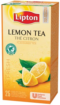 Lipton thé, citron, paquet de 25 sachets