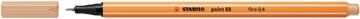 Stabilo point 88 fineliner, beige