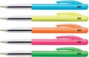 Bic stylo bille m10 clic colors, boîte de 50 pièces