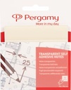 Pergamy notes transparentes, ft 76 x 76 mm, 50 feuilles, blanc