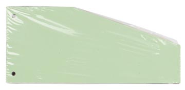 Pergamy intercalaires trapézoïdaux, paquet de 100 pièces, vert