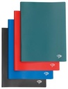 Pergamy protège-documents, pour ft a4, avec 40 pochettes transparents, en couleurs assorties