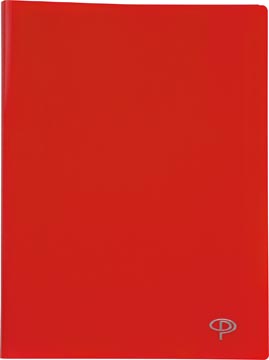 Pergamy protège-documents, pour ft a4, avec 50 pochettes transparents, rouge