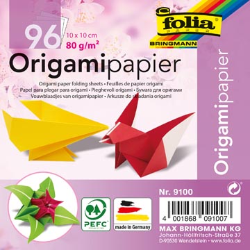 Folia papier origami ft 10 x 10 cm