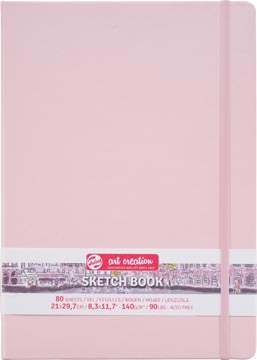 Talens art creation carnet de croquis, rose pastel, ft 21 x 30 cm