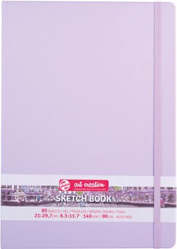 Talens art creation carnet de croquis, violet pastel, ft 21 x 30 cm