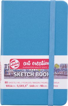 Talens art creation carnet de croquis, bleu lacustre, ft 9 x 14 cm