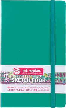 Talens art creation carnet de croquis, vert forêt, ft 13 x 21 cm