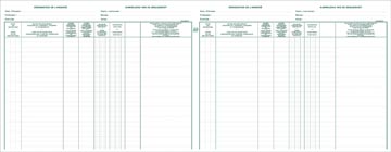 Exacompta registre piqûre actionnaires, ft 24 x 32 cm, bilingue, pour sprl