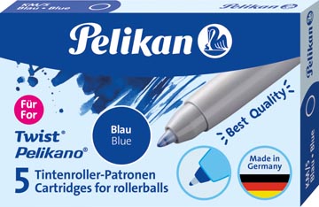 Pelikan recharge pour pelikano/twist, bleu, boîte de 5 pièces