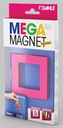 Dahle mega magnet square, aimant néodyme,  carré, rose