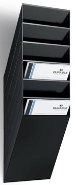 Durable porte-brochures flexiboxx 6 a4, noir