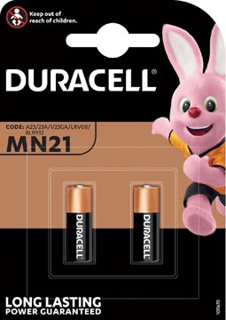 Duracell piles security, mn21, blister 2 pièces