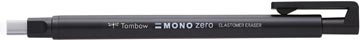 Tombow stylo gomme mono zero avec pointe rectangulaire, rechargeable, noir