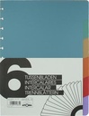 Atoma intercalaires, pour cahiers a4+, en pp, jeu de 6, couleurs assorties