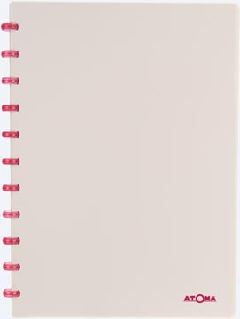 Atoma smooth cahier, ft a4, 144 pages, ligné, couleurs assorties
