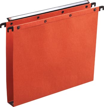 L'oblique dossiers suspendus pour tiroirs azo entraxe 330 mm (a4), fond 30 mm, orange