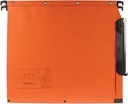 L'oblique dossiers suspendus pour armoires azv fond 50 mm, orange