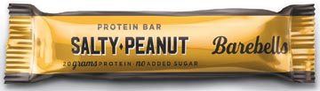 Barebells snack salty peanut, barre de 55 g, paquet de 12 pièces