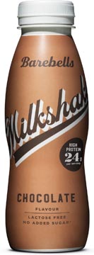 Barebells milkshake chocolat, 33 cl, paquet de 8