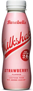Barebells milkshake fraise, 33 cl, paquet de 8
