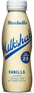 Barebells milkshake vanille, 33 cl, paquet de 8