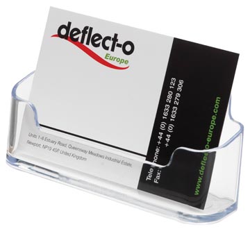 Deflecto porte-cartes de visite 1 compartiment, transparent