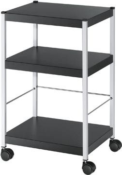 Paperflow trolley mobile multifonctionnel, noir, small