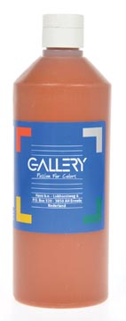 Gallery gouache flacon de 500 ml, brun clair