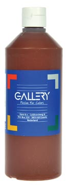 Gallery gouache, flacon de 500 ml, brun foncé