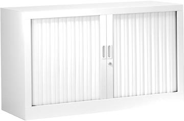 Armoire à rideaux, hauteur de 69,5 cm, blanc
