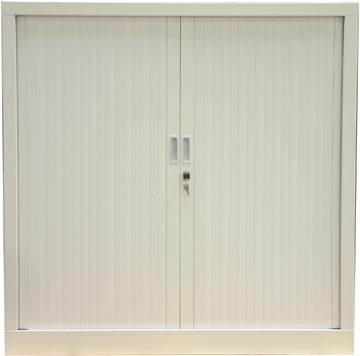 Armoire à rideaux, hauteur de 136 cm, blanc