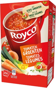 Royco minute soup classic tomates légumes, paquet de 25 sachets