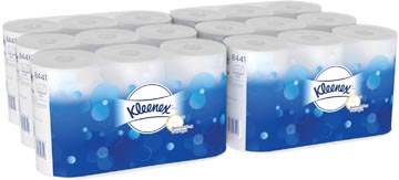 Kleenex papier toilette, 2 plis, 600 feuilles, paquet de 6 rouleaux