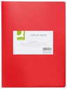 Q-connect protège-documents personnalisable  a4 40 pochettes rouge