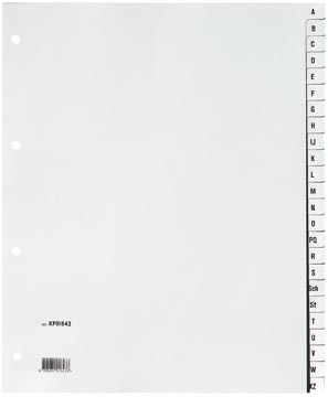 Q-connect intercalaires alphabétiques, a4, pp, 24 tabs, gris