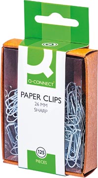 Q-connect attache-tout, 26 mm, boîte de 125 pièces, accrochable