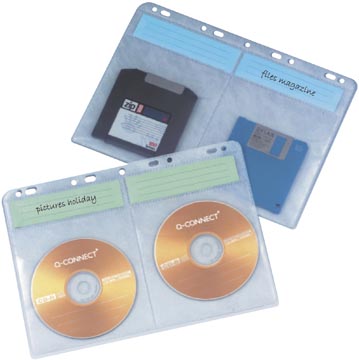 Q-connect pochette pour cd a4 pp 10 pièces