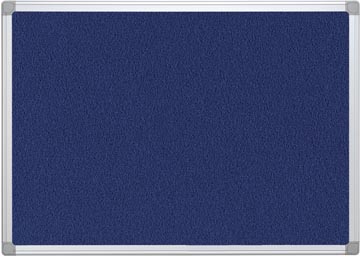 Q-connect tableau de textile avec cadre en aluminium 60 x 45 cm bleu